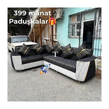 Divanlar: Künc divan, Açılmayan, Bazasız, Parça, Çatdırılma yoxdur — 1