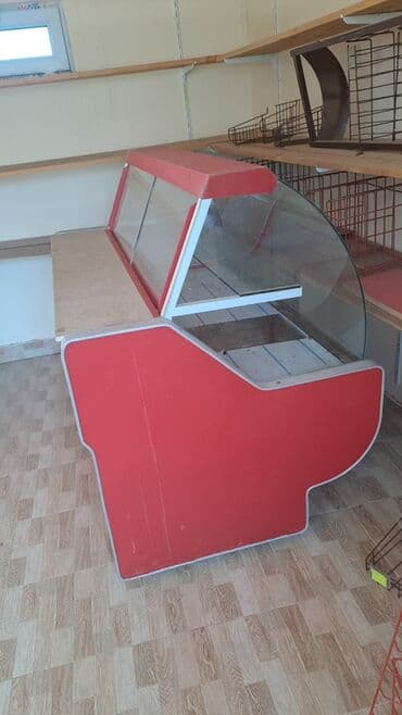 vitrin mallari: Qida vitrini – soyuducu tipli mağaza vitrin masası - Ön və yuxarı — 4