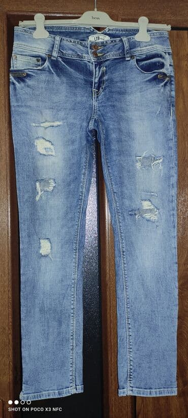 cins şalvar modelleri 2023: Cinslər, ONLY, L, rəng - Göy — 5