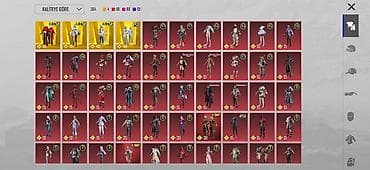 Digər kolleksiyalar: PUBG Mobile hesabı – yüksək səviyyəli kolleksiya və nadir geyimlər — 3