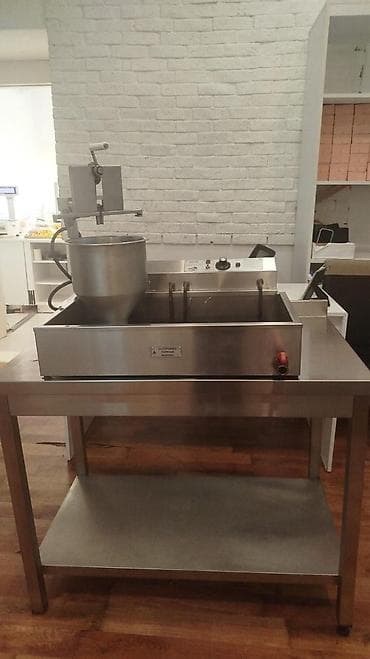 coffe aparatı: Sənaye tipli ponçik hazırlama və qızartma aparatı - Material — 2