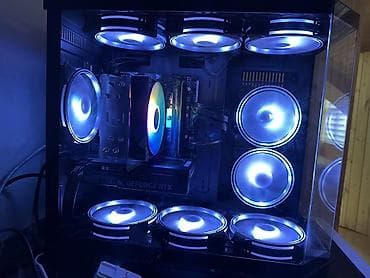 gaming pc: Güclü oyun və iş stansiyası – RGB soyutma ilə şüşə korpuslu desktop PC — 2