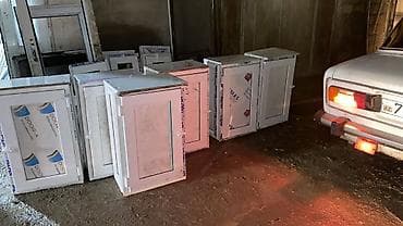 şüşe qapılar: PVC qapı və pəncərə blokları - Material: PVC/profil (Panorama — 5