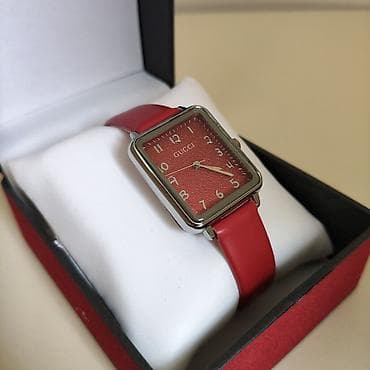 gizil saat: Qol saatı, Gucci, rəng - Qırmızı — 3