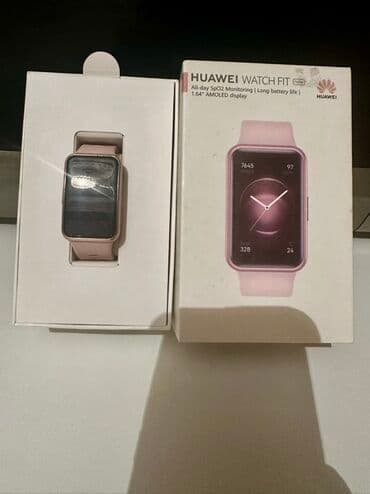 qiriq ekran: Новый, Смарт часы, Huawei, Сенсорный экран, цвет - Розовый — 1