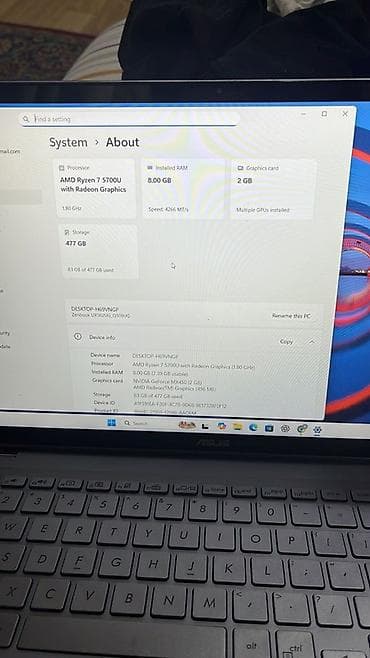 artel 360: İşlənmiş ASUS Zenbook, 15.6 ", AMD Ryzen 7, 512 GB, Ünvandan götürmə — 3