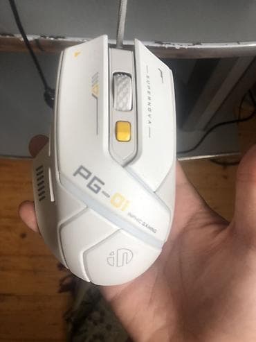 modem usb: Inphic PG-01 “Supernova” oyun siçanı - Rəng: ağ/boz aksentlər — 3