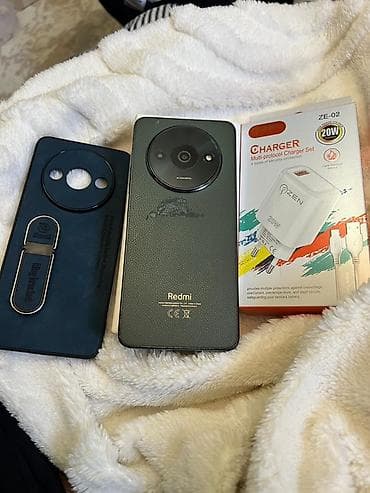 Mobil telefon və aksesuarlar: Redmi A3, 128 GB, rəng - Yaşıl, Barmaq izi, Face ID — 6