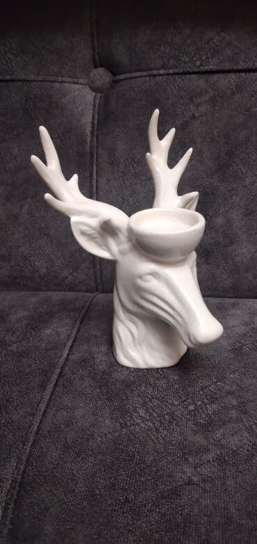 heykelcikler: Подсвечник Олень,фарфор — 3