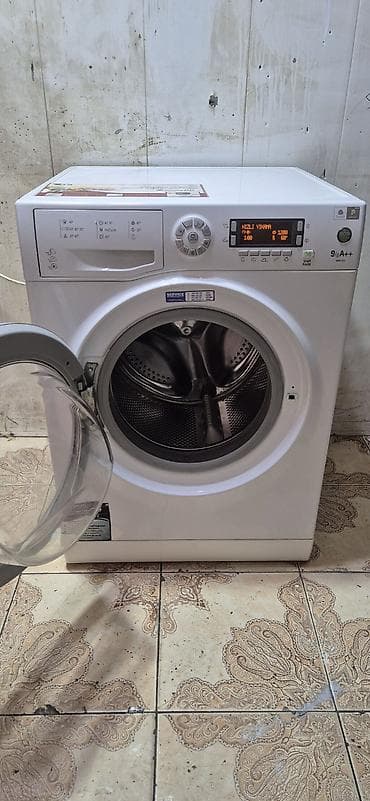 islenmis notebook satisi: Paltaryuyan maşın Hotpoint Ariston, 9 kq, İşlənmiş, Avtomat, Qurutma var, Ödənişli çatdırılma — 2
