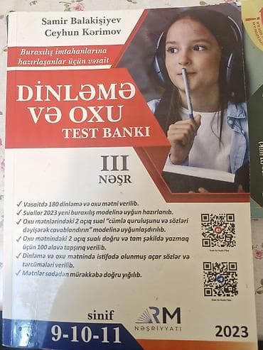 Məhsul: “Dinləmə və Oxu – Test Bankı” (III nəşr), 9–10–11-ci siniflər