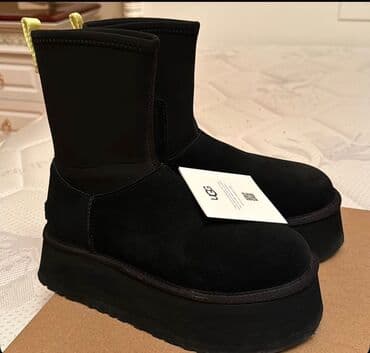 UGG qadın platform botları – qara rəng - Brend: UGG (etiket və kart lalafo.az -da UGG qadın platform botları – qara rəng - Brend: UGG (etiket və kart