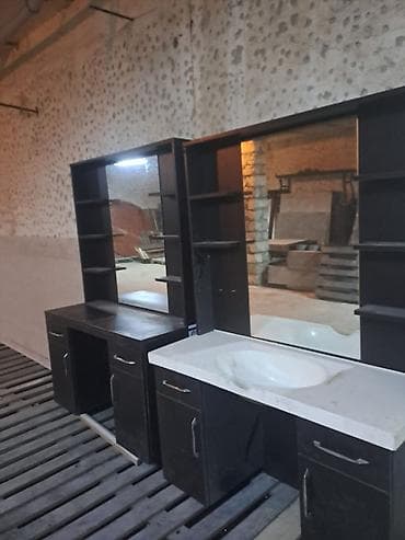 tibbi ref: Salon üçün mebel dəsti – güzgülü iş masaları - Tərkib: 2 ədəd salon — 2