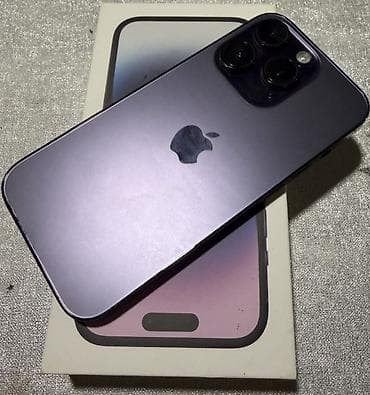 lalafo iphone 15: IPhone 14 Pro, 256 GB, Deep Purple, Barmaq izi, Face ID — 1
