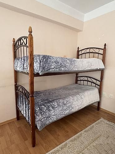 qız mebeli: Oğlan və qız üçün, Çarpayı, Matrassız, Siyirməsiz, Dəmir — 3