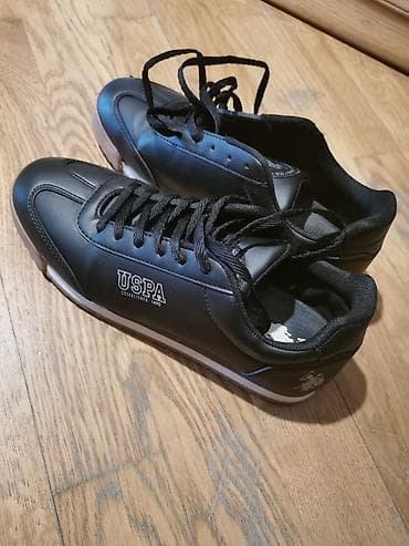 USPA (U.S. Polo Assn.) Uni idman ayaqqabısı - Rəng: qara, altlıqda