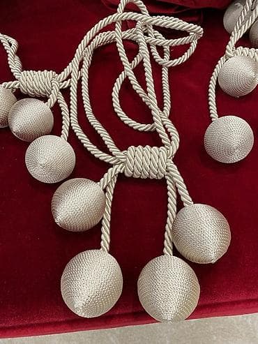 ip: Pərdə bağlama kəməri – dekorativ tasselli model4 ədədi - Material — 2