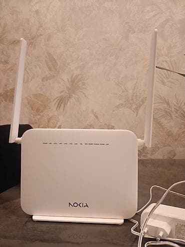 Kompüter və noutbuk aksesuarları: Nokia Wi‑Fi router - Model: Nokia (iki xarici antenalı simsiz router) — 1