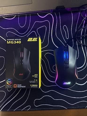 maus altlığı: 2E MG340 Gaming Mouse - Sensor: A825 Instant - Həssaslıq: 12 800 DPI — 1