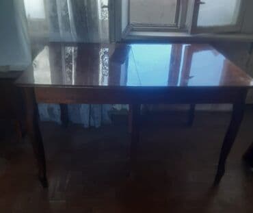 стол из столешницы: Qonaq masası, İşlənmiş, Açılan, Dördbucaq masa — 1