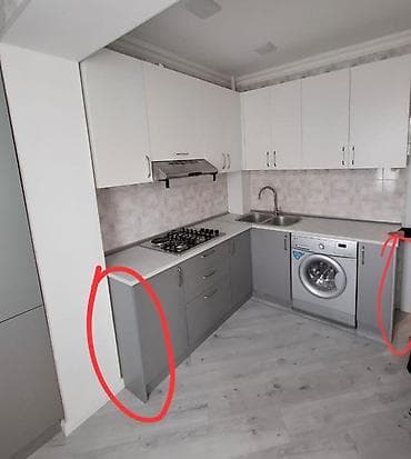 детские вещи мебель: ✔️450 man(Xətai). Mətbəx mebeli.Ustundə Qaz peci +aspirator+ rakvine — 1