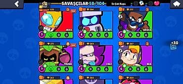 Искусство и коллекционирование: Brawl Stars oyun hesabı - Kupa yolu: 21 427 - Prestij: I, ümumi — 4