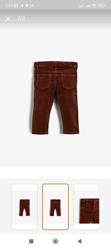 pol klassik şalvarlar: 7manat. koton firmasının şalvarı. 9-12 ay. qışlıq içi qalın vilvet — 2