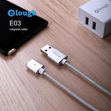 telafonlar: Elough E03 Магнитная Зарядное устройство Micro USB кабель для Xiaomi — 1