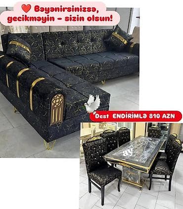 Yeni, Künc divan, Qonaq otağı üçün, Açılmayan