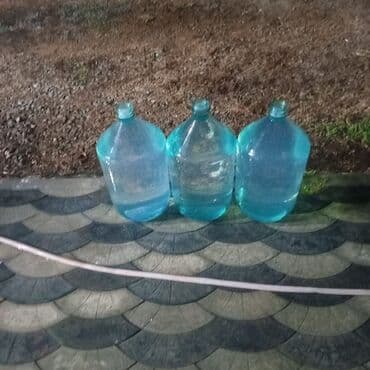 işlənmiş əşyalar: Stəkanlar, rəng - Göy, Şüşə, 750-dən çox ml — 1