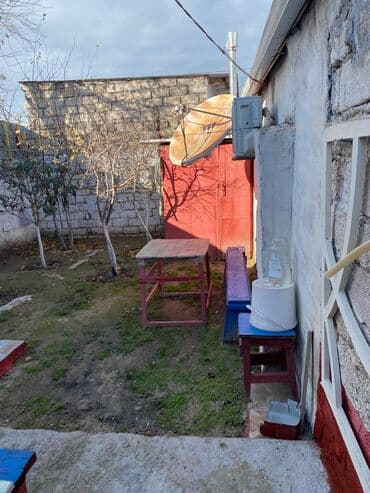 yeni emlak sahil qesebesi: 2 otaqlı həyət evi – tam yaşayışlı - Daxili plan: bir geniş otaq — 6