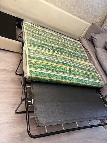 Divan və masa dəstləri: Künc divan dəsti + qonaq çarpayısı - Forma: L‑şəkilli künc divan - — 5
