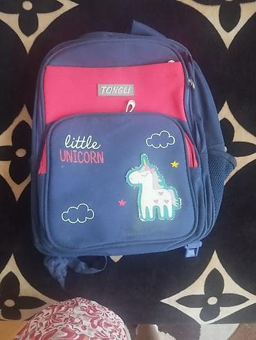 stringer alt geyimi: Uşaq məktəb çantası – Tongli “Little Unicorn” dizaynlı - Rəng: tünd — 1