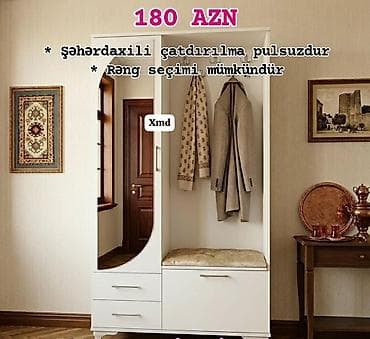 dolabı: Dəhliz üçün çoxfunksiyalı asılqan dolab - Qiymət: 180 AZN (şəkildə — 1