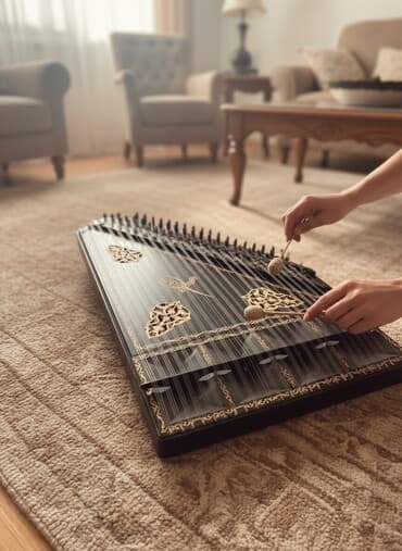 Fleytalar: Kanon/Qanun musiqi aləti, az istifadə olunub, çox riçaklıdır türk — 1