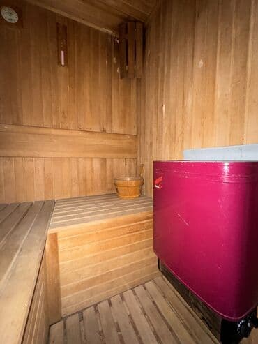 Sauna Xazır sauna 2.10 meter x 1.8 meter Otaq + soba Fin soba — 7
