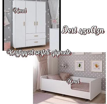 usag maneji: Uşaq otağı üçün mebel dəsti Tərkib: - 3 qapılı şkaf: iki qapılı bölmə — 1