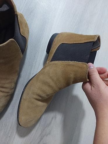 yay ayaqqabı: Zara Kişi üçün süet Chelsea tipli botlar - Model: Chelsea bot - — 4