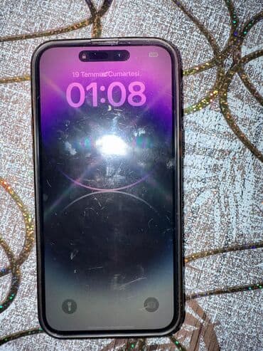 iphone 15 dubai qiymeti: IPhone 14 Pro Max, 256 ГБ, Deep Purple, Отпечаток пальца, Face ID — 3