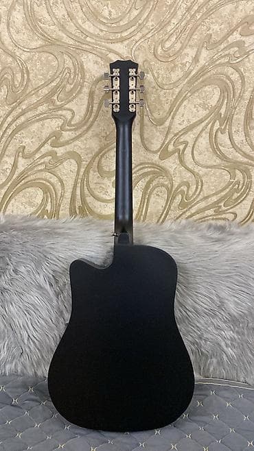 тар музыкальный инструмент купить: Akkustik gitara – kəsik korpuslu (cutaway) model - Rəng: mat qara - — 2