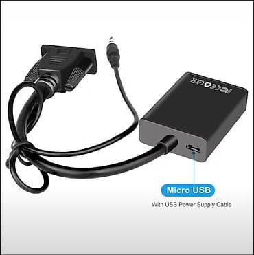 redmi note 8 kabro: VGA-dan HDMI-yə video və audio çevirici adapter kabeli - Giriş: VGA — 5