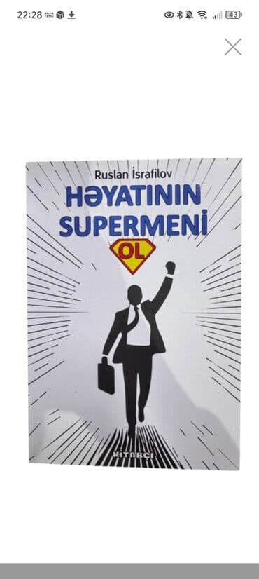Məhsul: Kitab – “Həyatının Supermeni Ol” Müəllif: Ruslan İsrafilov