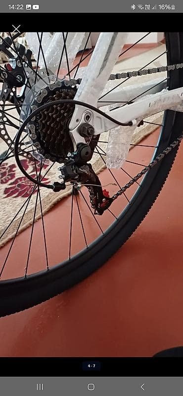 irsad electronics velosiped: ZIGZAG dağ/şəhər velosipedi - Rəng: ağ gövdə, qara komponentlər - — 1