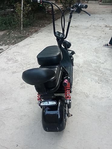 on lip: Elektrikli skuter satılır. Qara rəngli, oturacaqlı və kompakt dizayna — 5