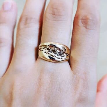 Toy, Üzük, Sarı qızıl, 585 Əyar, Qaşsız