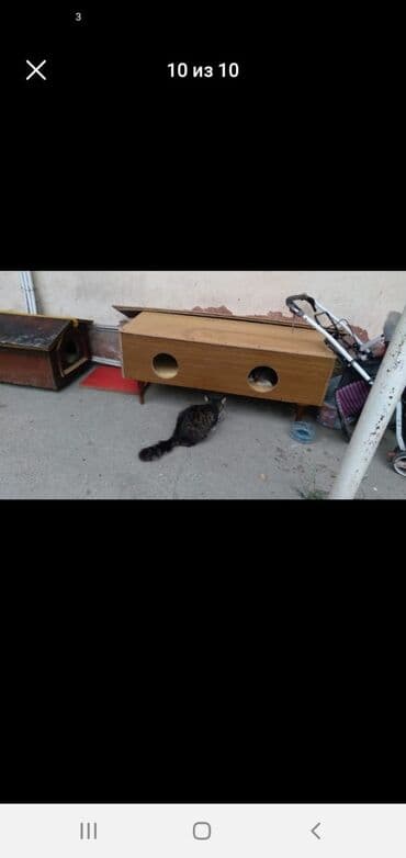 goyərcin yuvaları: Rəngli taxta heyvan evi/budaq evciyi - Material: taxta konstruksiya — 6