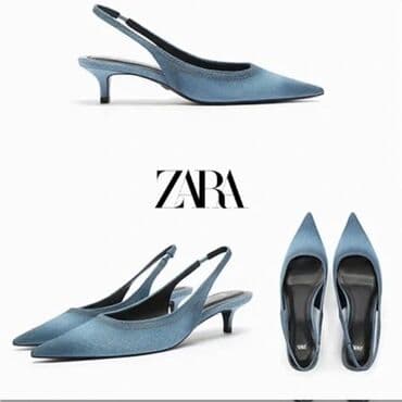 basanoşkalar 2022: Zara, Ölçü: 37, rəng - Göy, Yeni — 2