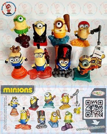 oyuncaqlar: Minions kolleksiya fiqurları – Kinder seriyası - Mövzu: Minions — 1