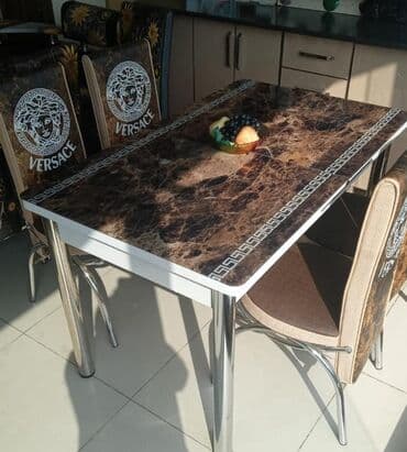 metbex stullari: Mətbəx üçün, Yeni, Açılan, Dördbucaq masa, 4 stul — 3