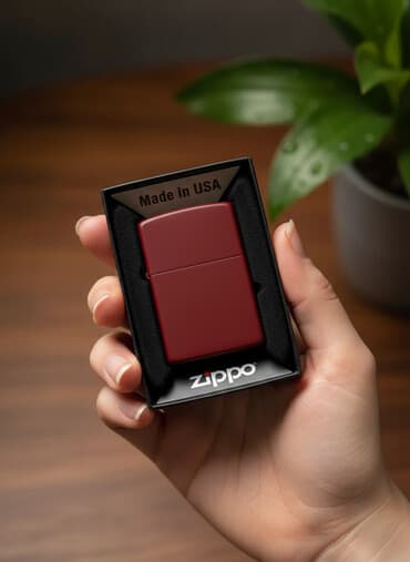 iqos baku resimleri: Zippo benzinli alışqan – orijinal, ABŞ istehsalı - Rəng: mat tünd — 2